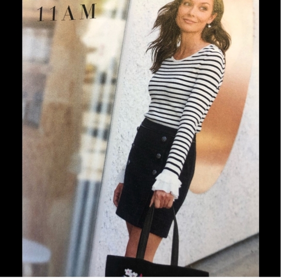 WHBM Ruffle-Sleeve Sweater Size Large - Picture 3 of 9